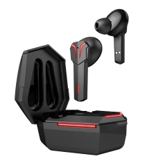 Навушники бездротові вкладиші Art AP-TW-G10 TWS Gaming з док-станцією USB-C Black (5906721170716)