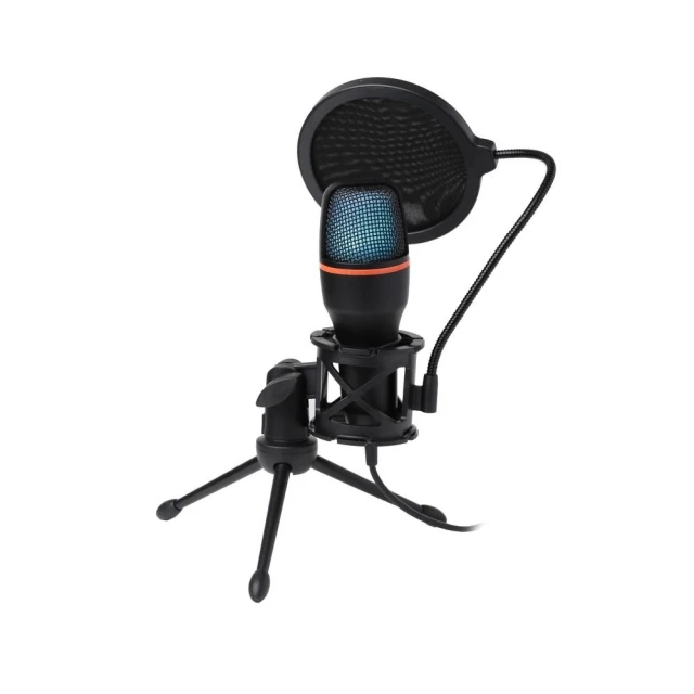 Мікрофон Art AC-02 конденсаторний зі штативом та підсвіткою Black (5906721170778)