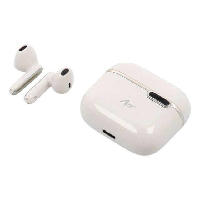 Бездротові навушники ART AP-TW-B4W TWS з док-станцією USB C White (5906721170884)