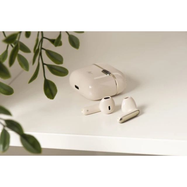 Бездротові навушники ART AP-TW-B4W TWS з док-станцією USB C White (5906721170884)
