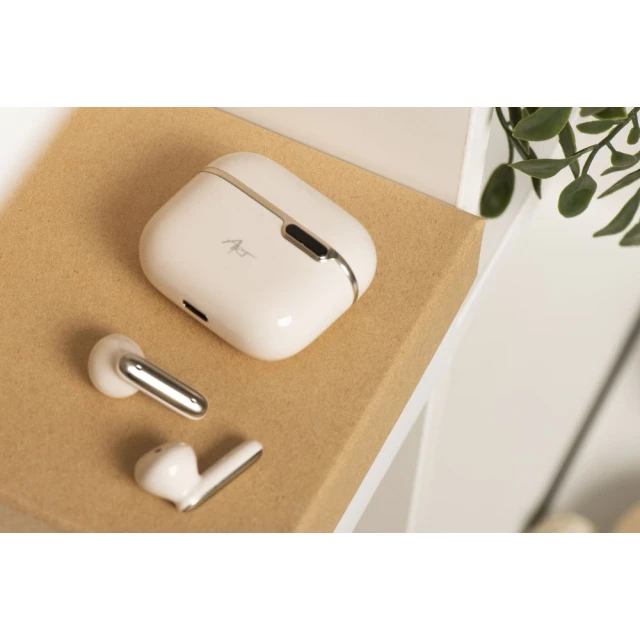 Бездротові навушники ART AP-TW-B4W TWS з док-станцією USB C White (5906721170884)