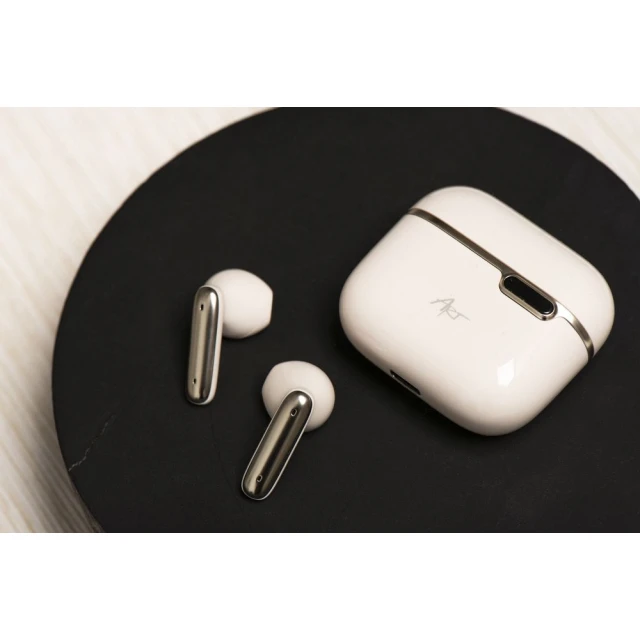 Бездротові навушники ART AP-TW-B4W TWS з док-станцією USB C White (5906721170884)
