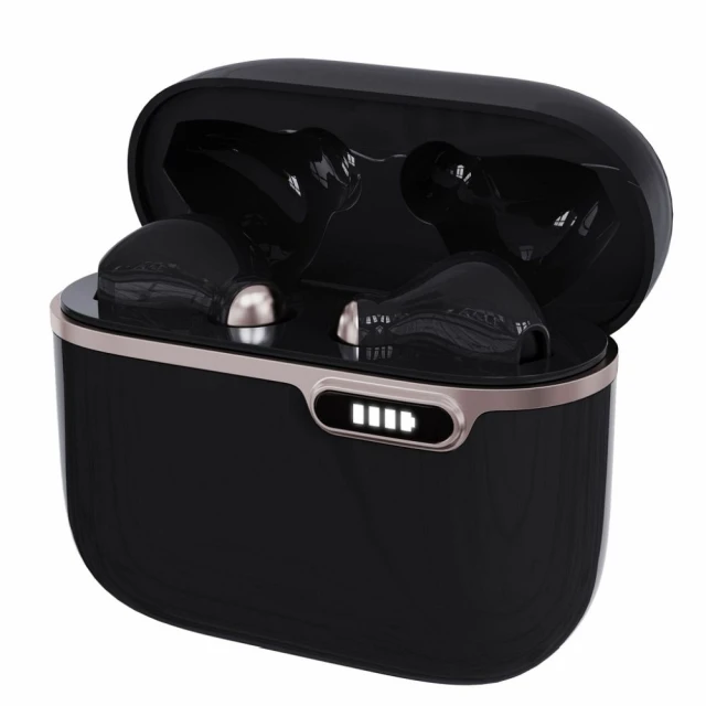 Наушники беспроводные Art TWS AP-TW-B4B с док-станцией USB C Black (5906721170891)