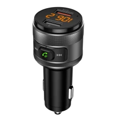 FM-трансмітер Art FM-57 Bluetooth 5.0 + 2 x USB A QC3.0 Black (5906721172086)