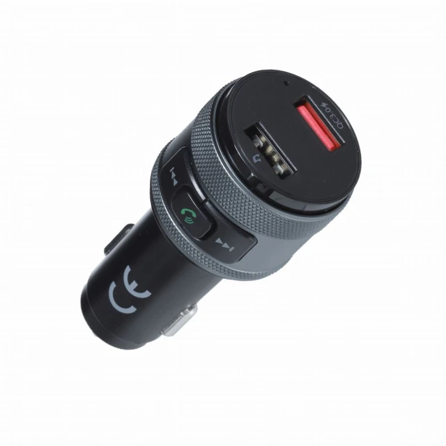 FM-трансмітер Art FM-57 Bluetooth 5.0 + 2 x USB A QC3.0 Black (5906721172086)