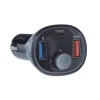 FM-трансмітер ART FM-73 Bluetooth 5.0 USB A QC3.0 + Type C 30W Black (5906721172093)