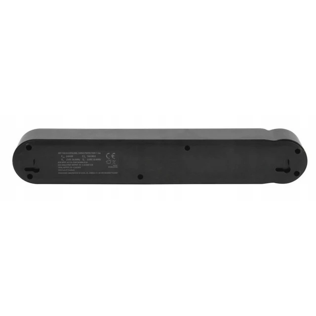 Подовжувач Art FU810 4 розетки + 2x USB-A + USB-C 1.5 м Black (5906721173021)