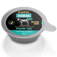 Вологий корм для котів PUPIL Premium Gold Adult з телятиною 85 г (5906731523625)