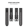 Ремінець Tech-Protect Smooth для Garmin Fenix 3 | 5X | 3HR | 5X Plus | 6X | 6X Pro | 7X Black (5906735412598)