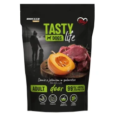 Вологий корм для собак BIOFEED Tasty Dog Life з олениною 90% м'яса 500 г (5906744521410)