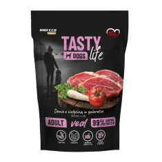 Вологий корм для собак BIOFEED Tasty Dog Life з телятиною 90% 500 г (5906744521441)