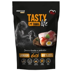 Вологий корм для цуценят дрібних порід BIOFEED Tasty Dog Life Junior Mini з качкою 90% м'яса 150 г (5906744523599)