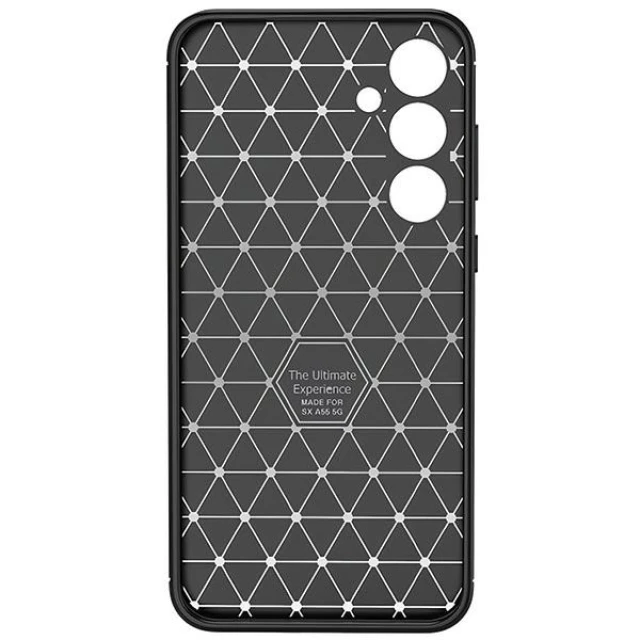 Чехол Beline Carbon Armor для Samsung Galaxy A55 5G (A556) Black (5906849660700)