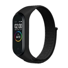 Ремінець Beline NylonLoop для Xiaomi Mi Band 7/6/5/4/3 Black (5906849661332)
