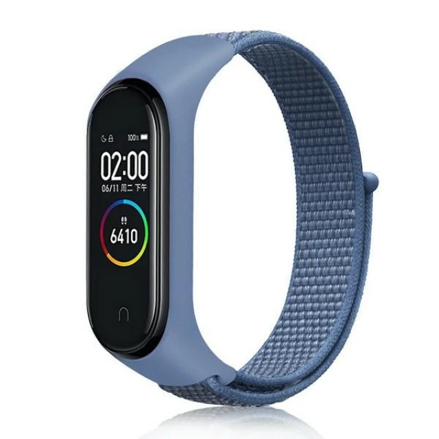 Ремінець Beline NylonLoop для Mi Band 7/6/5/4/3 Blue (5906849661363)