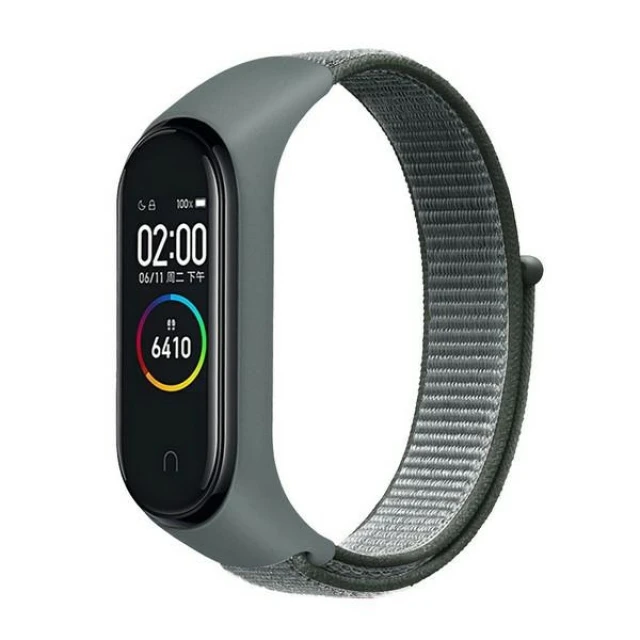 Ремінець Beline NylonLoop для Xiaomi Mi Band 7/6/5/4/3 Grey (5906849661370)