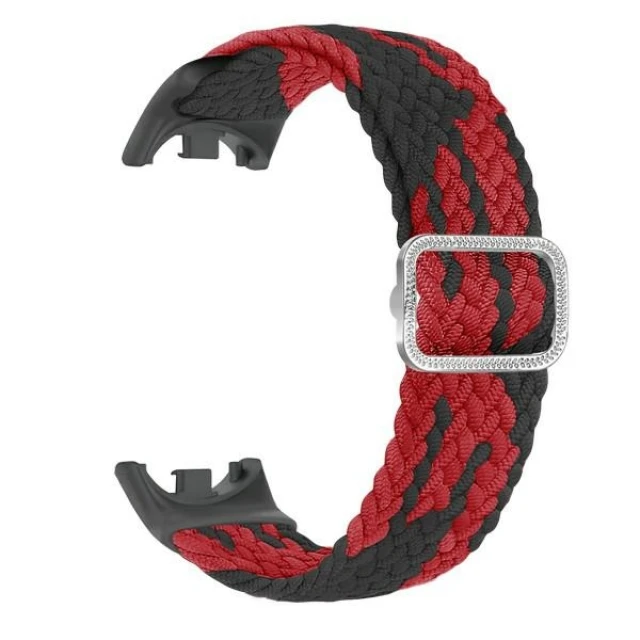 Ремінець Beline Nylon для Xiaomi Mi Band 8 Black-Red (5906849661417)
