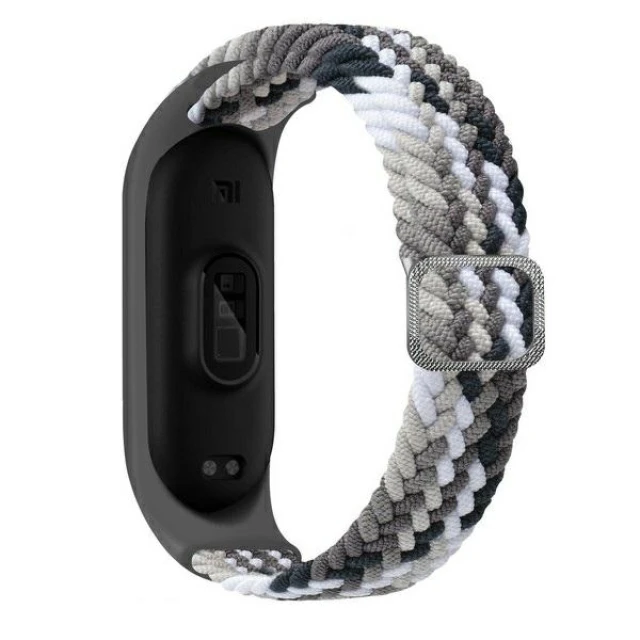 Ремінець Beline Nylon для Xiaomi Mi Band 8 Black-White (5906849661424)