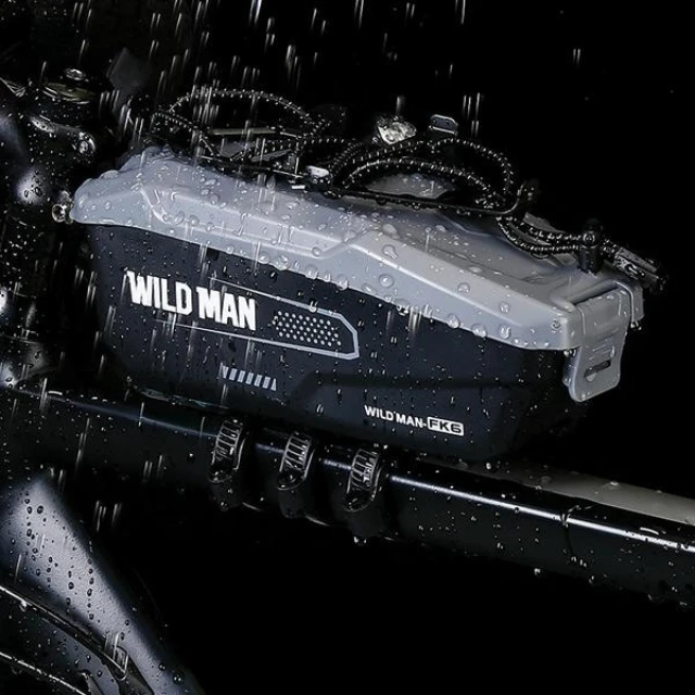 Сумка для велосипеда на раму WildMan FK6 Grey-Black (FK6)