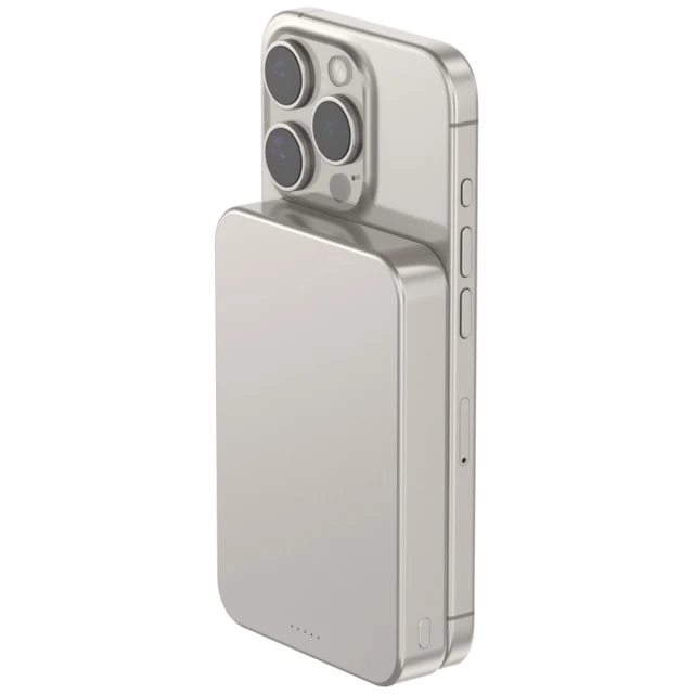 Міні повербанк Beline Mini Powerbank MagSafe 5000mAh QC 15W Grey with MagSafe (CL-MPB-01)