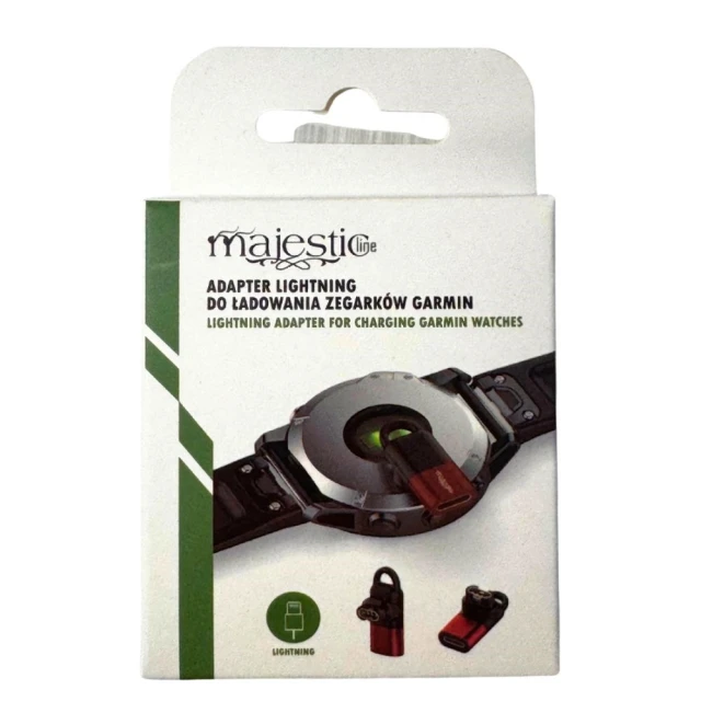 Адаптер Lightning MajesticLine для зарядки годинників Garmin Red (5906849664180)