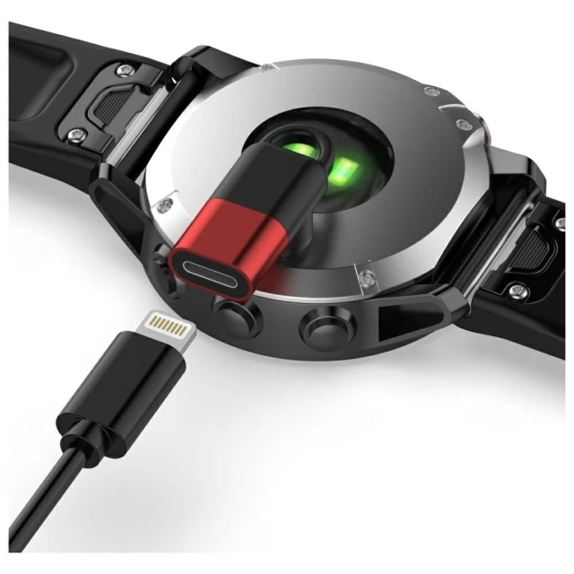 Адаптер Lightning MajesticLine для зарядки годинників Garmin Red (5906849664180)