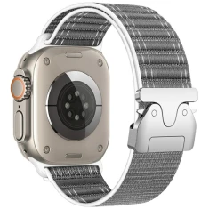 Ремешок Beline Woven Nylon Diagonal Style Parachute для Apple Watch Series 11/10 42 mm | Series 9/8/7 41 mm | 6/5/SE 40 mm | 3/2/1 38 mm Grey (5906849