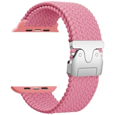 Ремешок Beline Woven Nylon Parachute для Apple Watch Series 11/10 42 mm | Series 9/8/7 41 mm | 6/5/SE 40 mm | 3/2/1 38 mm розовый (5906849666757)