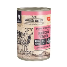 Вологий корм для котів Wiejska Zagroda з ягням і крилем 400 г (5906874201787)