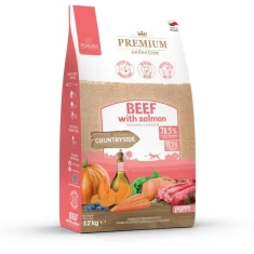 Сухий корм для собак POKUSA Premium Selection з яловичиною та лососем 12 кг (5906874731635)