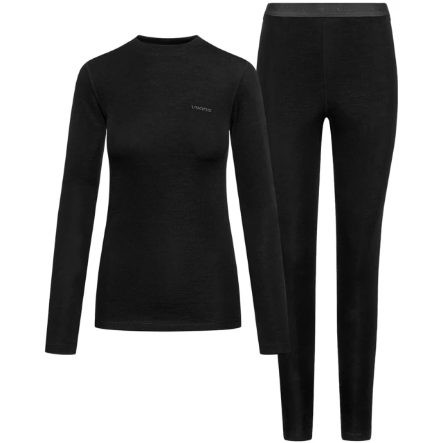 Комплект термобілизни жіночий Viking Meriboo Lady Set Merino L Black (5907041036485)