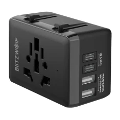 Дорожний адаптер Blitzwolf BW-TA1 4в1 2xUSB-A USB-C PD 20W (5907085525037)