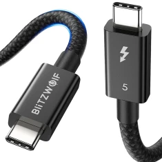 Кабель BlitzWolf BW-HDC8 USB-C to USB-C 1.5m 240W Black (BW-HDC8 1.5m)