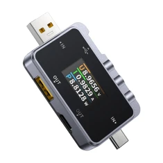 USB тестер 2в1 FNIRSI FNAC-28 USB-C USB-A (5907085527208)