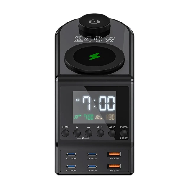 Зарядное устройство BlitzWolf BW-FW10 240W 2xUSB-A 4xUSB-C (5907085527512)
