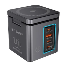 Зарядка мережева BlitzWolf BW-i113 105W GaN 3xUSB-C USB-A