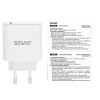 Сетевое зарядное устройство Savio LA-14 20 Вт PD 3.0 White (5907264110078)