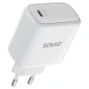 Сетевое зарядное устройство Savio LA-14 20 Вт PD 3.0 White (5907264110078)