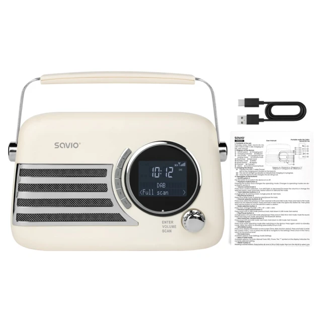 Цифрове радіо Savio RS-04 DAB+ (5907264110139)