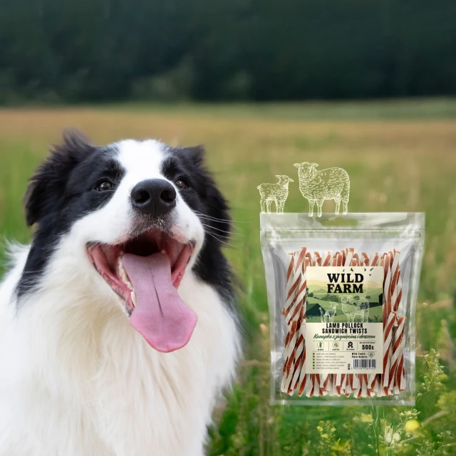Ласощі для собак Wild Farm з ягням і тріскою 500 г (5907291265642)