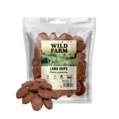 Ласощі для собак Wild Farm чіпси з ягнятини 500 г (5907291265697)