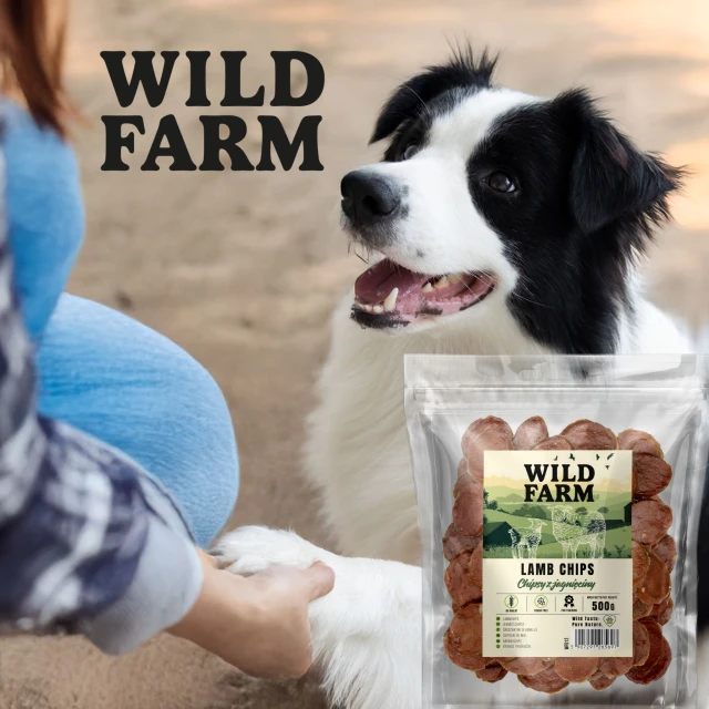 Лакомства для собак Wild Farm чипсы из ягнятины 500 г (5907291265697)