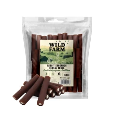 Ласощі для собак Wild Farm дентальні трубочки з кроликом 500 г (5907291265703)
