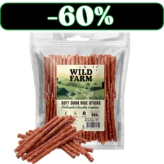 Ласощі для собак Wild Farm Палички з качкою і рисом 500 г (5907291265840)