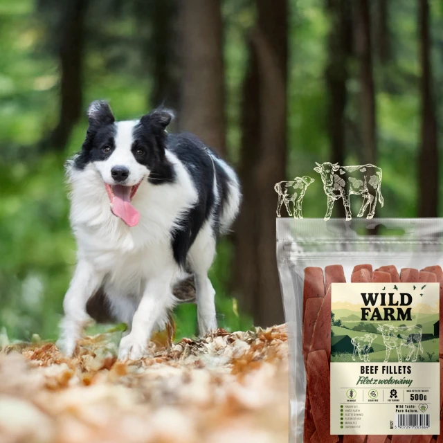 Ласощі для собак Wild Farm Філе з яловичини 500 г (5907291265864)