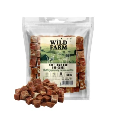Ласощі для собак Wild Farm Кубики з ягням і тріскою 500 г (5907291265895)