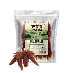 Ласощі для собак Wild Farm Філе з качиної грудки на паличках 500 г (5907291265901)