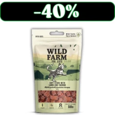 Лакомство для кошек Wild Farm мягкие звездочки с ягненком и таурином 50 г (5907291269534)