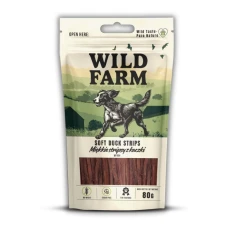 Ласощі для собак Wild Farm М'які стріпси з качки 80 г (5907291269602)