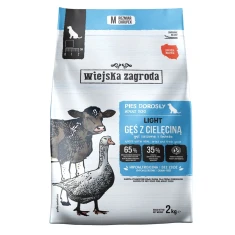 Сухой корм для собак Wiejska Zagroda Light с гусем и телятиной пребиотик и пробиотик 2 кг (5907296762306)